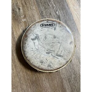 Evans Tambourine Unisex OS Brown Fair Double Row Jingles Genera G2 Coated Head